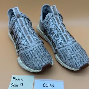 Puma‎ Hybrid Running Shoes Women Size 9 Gray Knit Sneakers Athletic